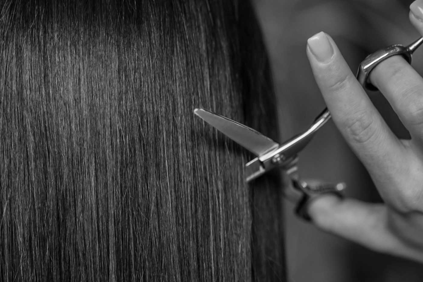 Klippning i salong